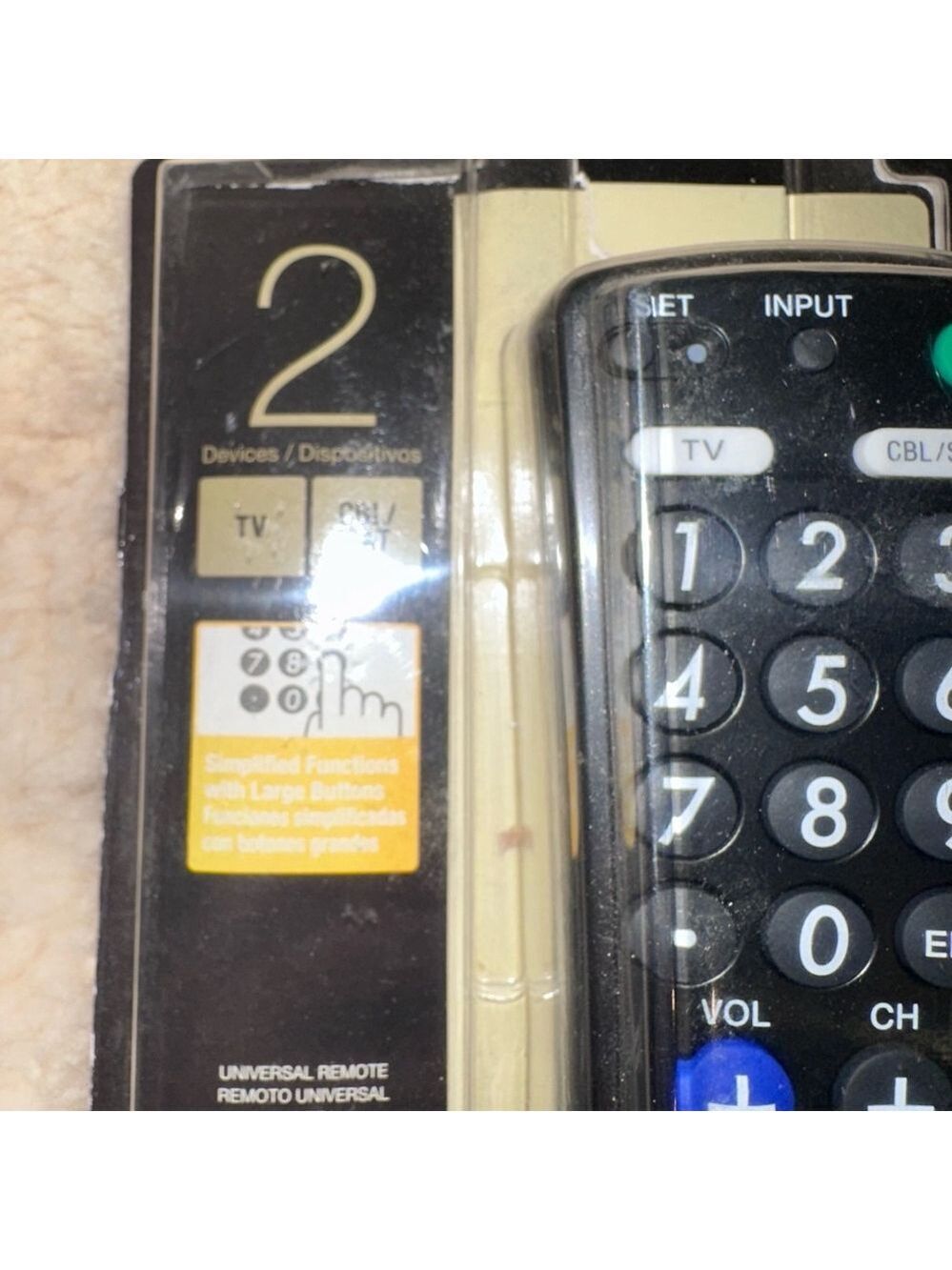 NOS 2012 SONY RM-EZ4 Big Large Button Universal Remote Control 2 Devices - Picture 5 of 6